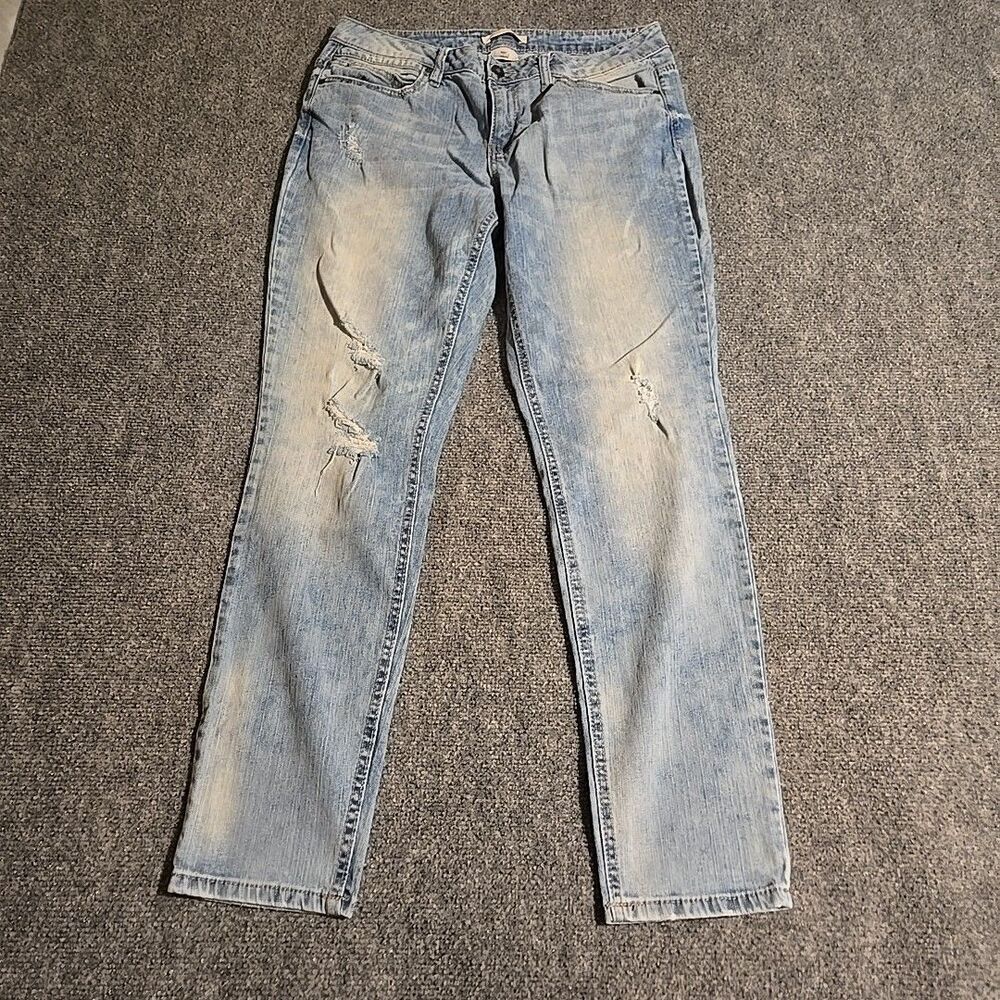 Canyon River Blues Jeans Womens Size 8 Blue Fade Distressed Pockets Casual